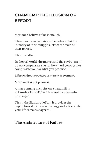 Sample page from Chapter 1, The Illusion of Effort